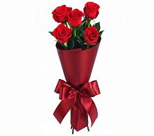 Букет 5 Красных роз Эдлесс Лав в Троицком