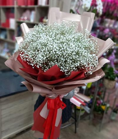 Букет цветов из: Гипсофила в Троицком