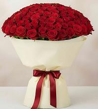 Букет 101 Красная роза Милано в Троицком