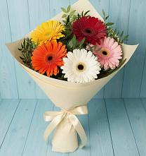 Букет цветов из:  Герберы в Троицком
