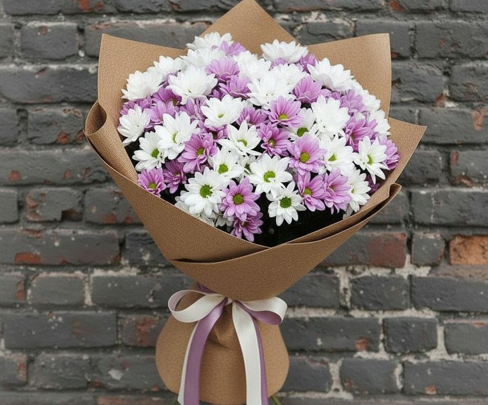 Букет цветов из: Хризантемы в Троицком