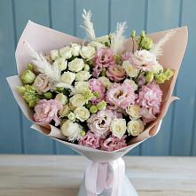 Букет цветов из:  Альстромерии и Розы #REPLACE_PRED# Троицком